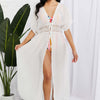 Sun Goddess Tied Maxi Cover-Up - White