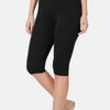 High Waist Capris | Full Size - Black