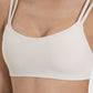 Millennia Scoop Neck Double Strap Active Cami in beige, featuring a scoop neck and double straps for active comfort.