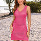 BELLA ROAD Openwork Wide Strap Cover-Up Dress at Bella Road