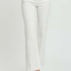 RISEN High Rise Tummy Control Straight Jeans - White