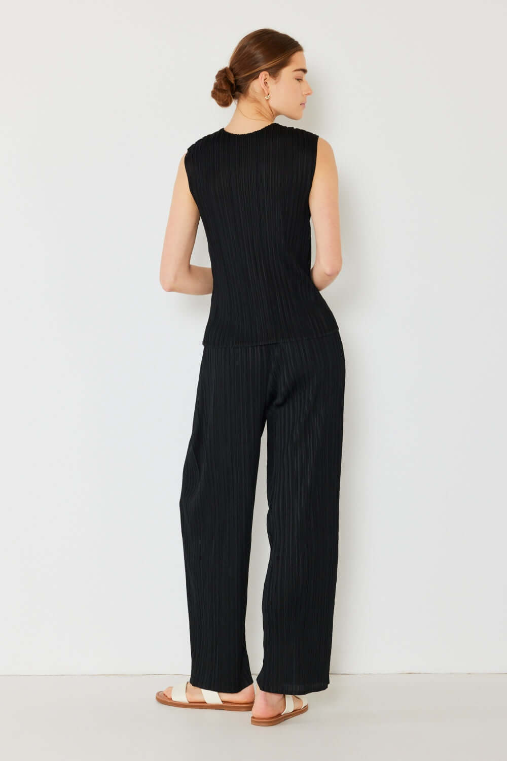 MARINA WEST SWIM Pleated Elastic-Waist Straight Pants at Bella Road