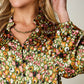 DOUBLE TAKE Full Size Printed Long Sleeve Blouse at Bella Road