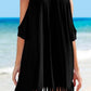 BELLA ROAD Fringe V-Neck Cold Shoulder Cover Up at Bella Road