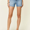 Judy Blue High Waist Rhinestone Decor Denim Shorts | Full Size - Light