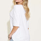 Bamboo V-Neck Drop Shoulder T-Shirt