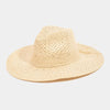 Straw Braided Sun Hat - Ivory