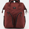 Himawari Waterproof Backpack Bag with Multilayer Pockets - Red