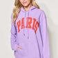 SIMPLY LOVE Full Size PARIS Long Sleeve Drawstring Hoodie at Bella Road