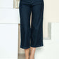 Judy Blue side seam braid crop wide leg jeans with unique detailing and relaxed fit, perfect for a stylish and comfortable look.