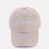 Washed DALLAS Embroidered Baseball Cap - Dallas Ash Mocha