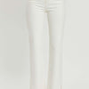 RISEN Full Size High Rise Tummy Control Straight Jeans - Cream