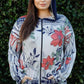 TASHA APPAREL Full Size Floral Zip Up Hoodie at Bella Road