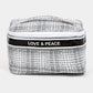 Love & Peace Striped Handle Bag