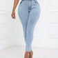 Bella Road high waist skinny jeans with pockets in light wash cotton and polyester blend