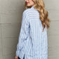 NINEXIS Take Your Time Collared Button Down Striped Shirt at Bella Road