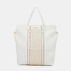 Nicole Lee USA Studded Large Tote Bag - White