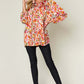 DOUBLE TAKE Full Size Printed Button Up Long Sleeve Shirt at Bella Road