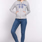 ACTIVE BASIC California Zip Up Drawstring Long Sleeve Hoodie at Bella Road