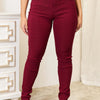 YMI Jeanswear Skinny Jeans with Pockets - Burgundy