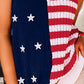 US Flag Theme V-Neck Knit Cami