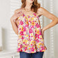 DOUBLE TAKE Floral Scoop Neck Ruffle Hem Cami at Bella Road