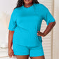 BASIC BAE Full Size Soft Rayon Half Sleeve Top and Shorts Set at Bella Road