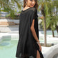 BELLA ROAD Slit Openwork V-Neck Cover-Up at Bella Road