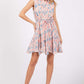 GEEGEE Full Size Floral Eyelet Sleeveless Mini Dress at Bella Road