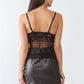 TASHA APPAREL Sheer Mesh Lace Push-Up Bustier at Bella Road