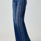 Mid Rise Straight Jeans by Risen Jeans - classic mid-rise fit, sleek straight leg denim, durable and stretchy material for versatile styling