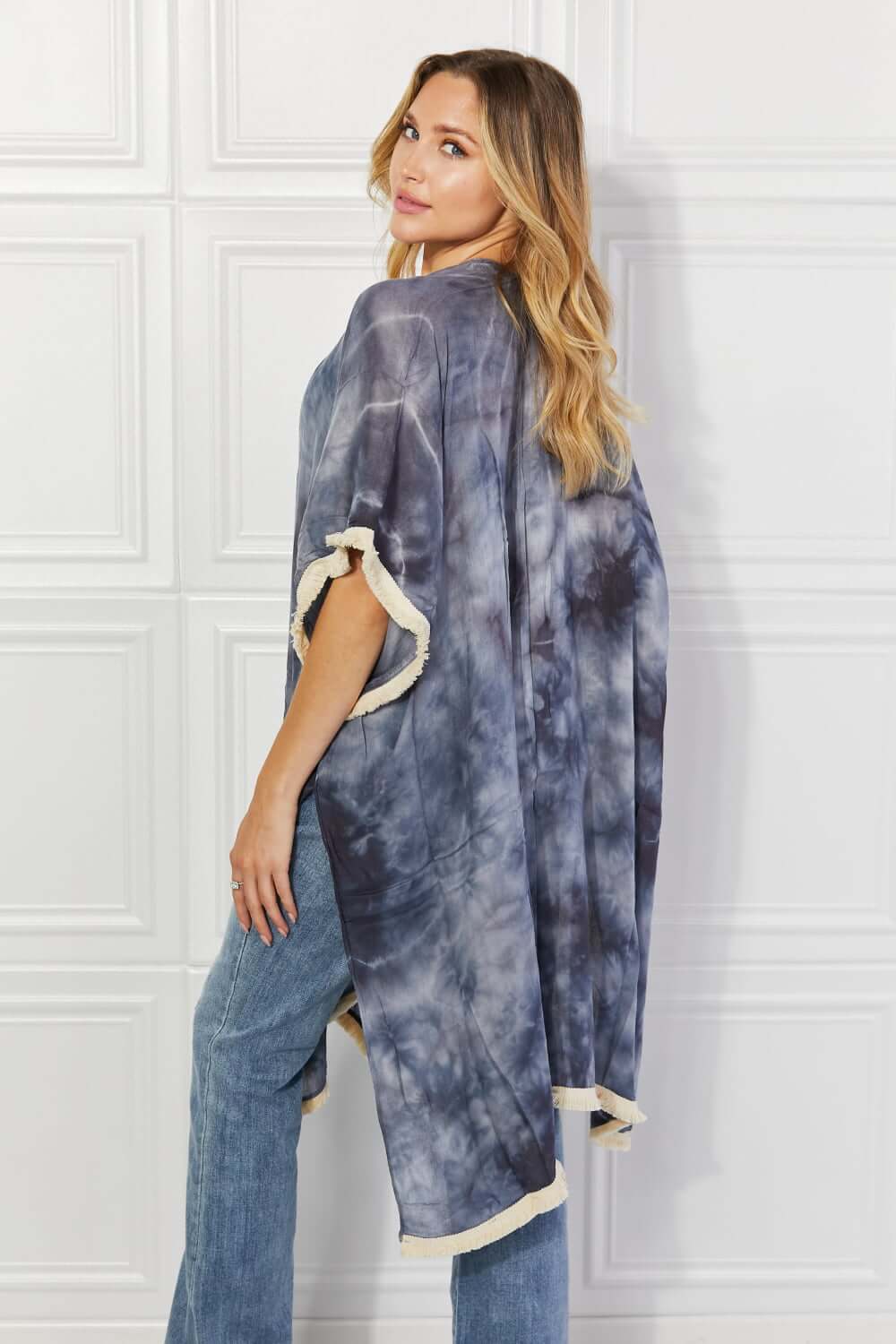 JUSTIN TAYLOR Cloud Rush Swim Cover-Up Kimono at Bella Road