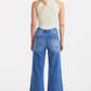 BAYEAS Full Size Raw Hem High Waist Wide Leg Jeans at Bella Road