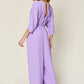 DOUBLE TAKE Full Size Half Sleeve Wide Leg Jumpsuit at Bella Road