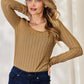 Ribbed Long Sleeve T-Shirt