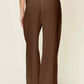 DOUBLE TAKE Full Size Texture Drawstring Wide Leg Pants at Bella Road