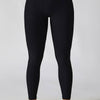 Crossover Waist Active Leggings - Black