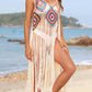 BELLA ROAD Fringe Spaghetti Strap Cover-Up at Bella Road