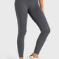 Millennia High Waist Ankle-Length Yoga Leggings in gray, providing comfort and style for your workout routine.