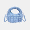 Bella Road Quilted Puffy Removable Strap Crossbody Bag - Pastel  Blue