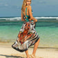 BELLA ROAD Printed Spaghetti Strap Cover Up at Bella Road