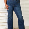 Judy Blue Elastic Waistband Slim Bootcut Jeans | Full Size - Dark