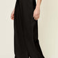 DOUBLE TAKE Full Size Texture Drawstring Wide Leg Pants at Bella Road