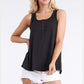 NINEXIS Square Neck Half Button Tank at Bella Road