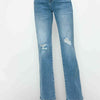 bytos Full Size Distressed High Rise Straight Jeans - Medium