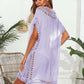 BELLA ROAD Cutout V-Neck Short Sleeve Cover-Up at Bella Road