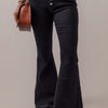 Bella Road Button-Fly Flare Jeans with Pockets - Dark