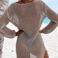 BELLA ROAD Openwork Tie Neck Cover-Up at Bella Road