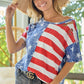 American Flag Theme Short Sleeve T-Shirt