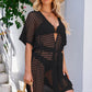 BELLA ROAD Openwork Tie Waist Cover Up at Bella Road